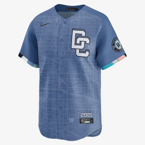 Washington Nationals City Connect Men’s Nike Dri-FIT ADV MLB Limited Jersey колір сірий