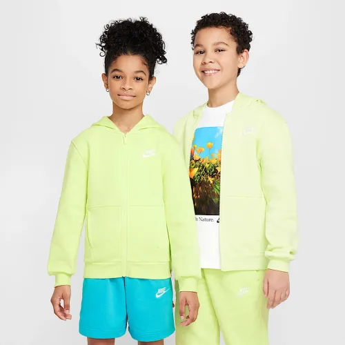 Nike Sportswear Club Fleece Big детские Full-Zip Толстовка с капюшоном Yellow