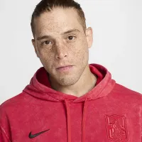 Liverpool FC Club Third мужские Nike Soccer French Terry Pullover Толстовка с капюшоном цвет красный