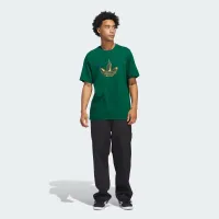 Футболка adidas Originals Trefoil Torch Tee JD2833 - зеленая
