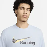 Nike мужские Dri-FIT Running футболка синий