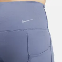 Nike Go женская Firm-Support С высокой Талией Cropped лосины с карманамисиний