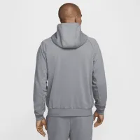 Nike Primary Fleece мужские Dri-FIT UV Full-Zip Performance Толстовка с капюшоном цвет серый
