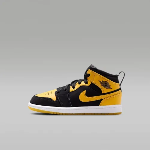 Nike Jordan 1 Mid SE Little дитячі Кросівки колір чорний