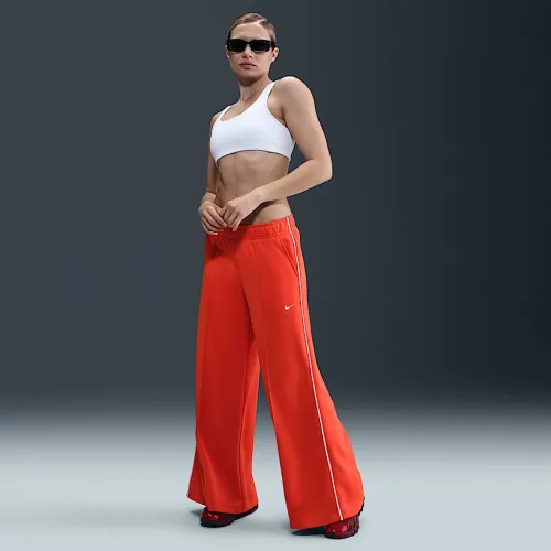 Nike Sportswear женская Mid-Rise Wide-Leg спортивные штаны цвет красный