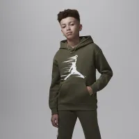 Nike Jordan MJ Flight MVP Big детские Fleece Pullover Толстовка с капюшоном цвет зеленый
