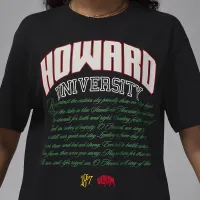 Nike Jordan x Howard University жіноча футболка колір чорний