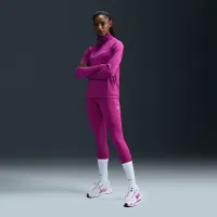 Nike Fast жіноча Mid-Rise 7/8 Running лосіни з кишенямиколір фіолетовий