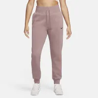 Nike Sportswear Phoenix Fleece женская С высокой Талией Joggers цвет фиолетовый