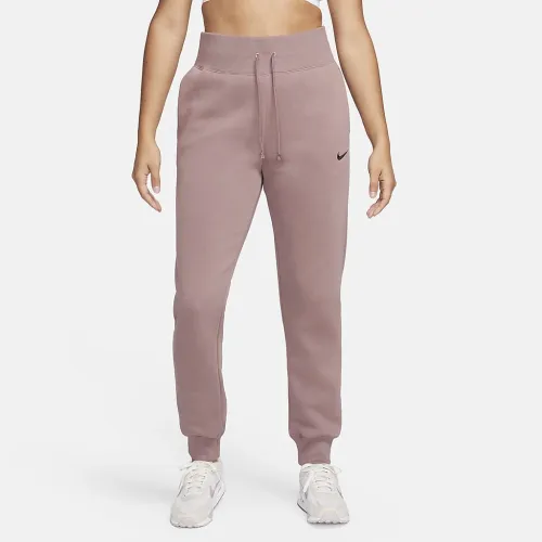Nike Sportswear Phoenix Fleece женская С высокой Талией Joggers цвет фиолетовый