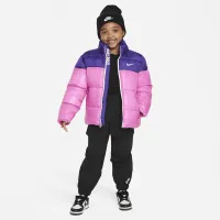 Nike Colorblock Puffer Куртка Little Kids Куртка Pink