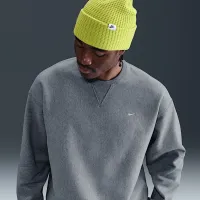 Nike Solo Swoosh мужские Fleece Crew цвет серый