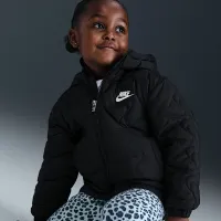 Nike Toddler Swoosh Quilted Puffer Куртка цвет черный