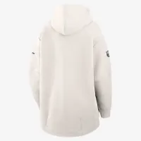 Philadelphia Eagles Super Bowl LIX Opening Night Tech Fleece женская Nike NFL Full-Zip Толстовка с капюшоном Cape цвет коричневый