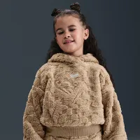 Nike Cozy Little детские Pullover Толстовка с капюшоном and Pants набор цвет коричневый