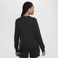 Nike Sportswear Club Fleece жіноча Crew-Neck світшот колір чорний