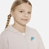 Nike Sportswear Big детские (Girls') Full-Zip Толстовка с капюшоном цвет фиолетовый