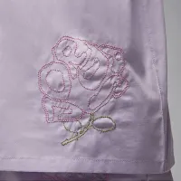 Nike Jordan жіноча Short-Sleeve Woven Top колір фіолетовий
