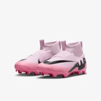 Nike Jr. Mercurial Superfly 9 Academy Little/Big детские MG High-Top футбольные бутсы Pink