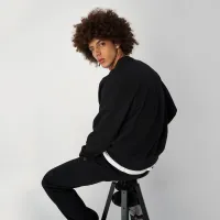 Кофта/футболка Champion Embroideцвет красный Heavy хлопковые218487-KK001 -  Черная