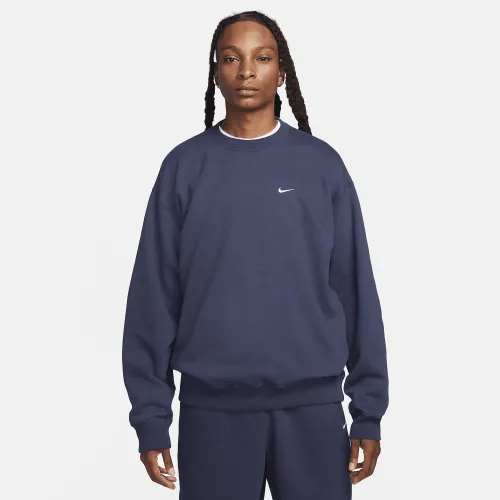 Nike Solo Swoosh мужские Fleece Crew синий