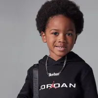 Nike Jordan Toddler 2-Piece Baseline Pullover Толстовка с капюшоном набор цвет черный
