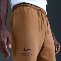 Nike Sportswear Club мужские Cuffed Fleece Pants цвет коричневый