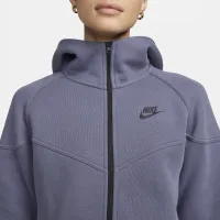 Nike Sportswear Tech Fleece Windrunner женская Full-Zip Толстовка с капюшоном цвет серый