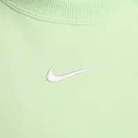 Nike Sportswear Phoenix Fleece женская Over-оверсайз Crew-Neck свитшот цвет зеленый
