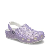 Шлёпанцы Crocs Classic Iridescent Geometric Clog 209841-100 - Фиолетовые