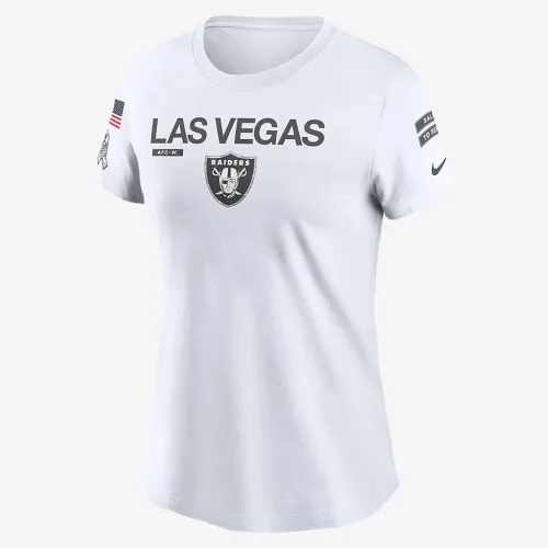 Las Vegas Raiders Salute to Service Legend жіноча Nike NFL футболка колір білий