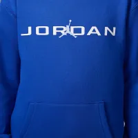 Nike Jordan Big дитячі Baseline Pullover Толстовка з капюшоном блакитний
