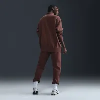 Nike Sportswear Phoenix Fleece женская оверсайз 1/4-Zip Logo Top цвет коричневый