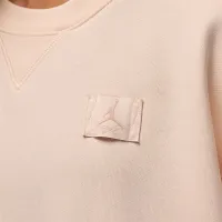 Nike Jordan Flight Fleece жіноча Crew-Neck світшот колір коричневий