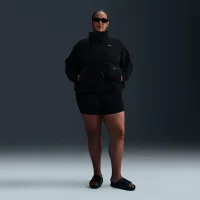 Nike One жіноча Therma-FIT оверсайз 1/2-Zip Fleece Top (великі розміри) колір чорний