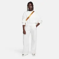 Nike Sportswear Plush женская оверсайз Crew-Neck Mod Crop свитшот цвет белый