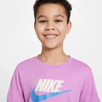 Nike Sportswear Big дитячі футболка колір фіолетовий