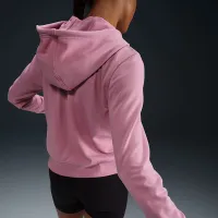 Nike Dri-FIT One жіноча Full-Zip French Terry Толстовка з капюшоном Pink