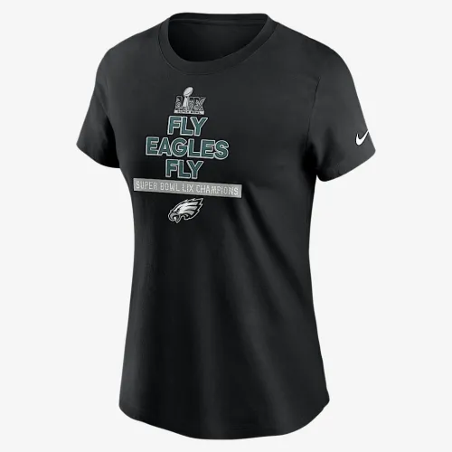 Philadelphia Eagles Super Bowl LIX Champions Local женская Nike NFL футболка цвет черный