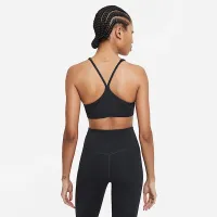 Nike Indy женская Light-Support Padded V-Neck Sports Bra цвет черный