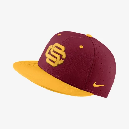 USC Nike College Fitted Baseball Hat цвет красный
