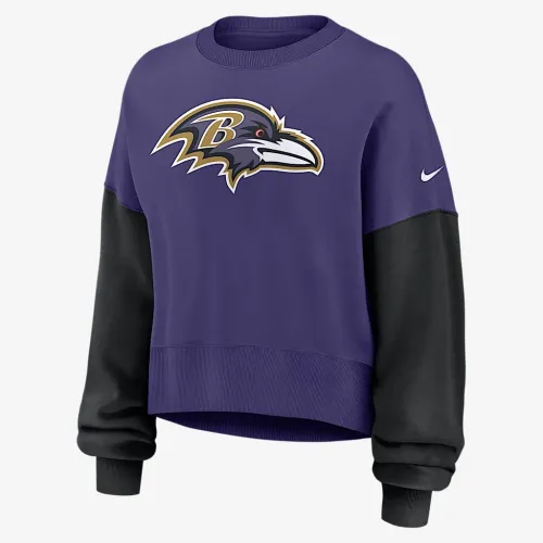 Baltimore Ravens женская Nike NFL Pullover Crew цвет фиолетовый