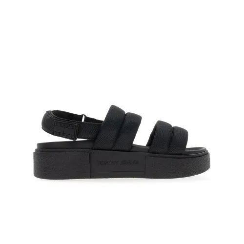 Шльопанці Tommy Jeans Flatform Sandal EN0EN02802-BDS - Чорні