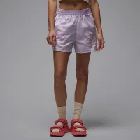 Nike Jordan жіноча Woven шорти колір фіолетовий