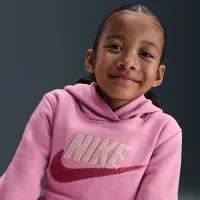 Nike Club Little детские Chenille Pullover Толстовка с капюшоном Pink