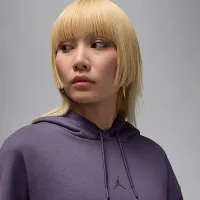 Nike Jordan Sport Crossover женская Dri-FIT Fleece Толстовка с капюшоном цвет фиолетовый