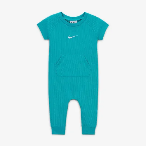Nike Essentials Baby Short Sleeve Waffle Knit Coverall цвет зеленый