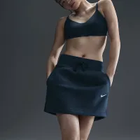 Nike Sportswear Phoenix Fleece женская Slim Mini юбка синий