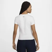 Nike Sportswear Chill Knit жіноча Cropped футболка колір коричневий