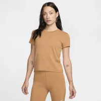 Nike Sportswear Chill Knit женская футболка цвет коричневый